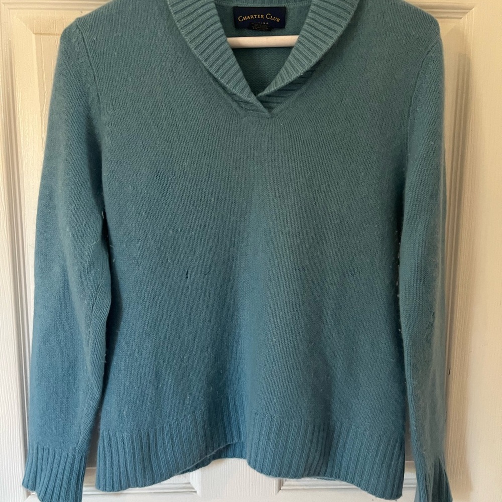 Charter Club Women's Blue Sweater